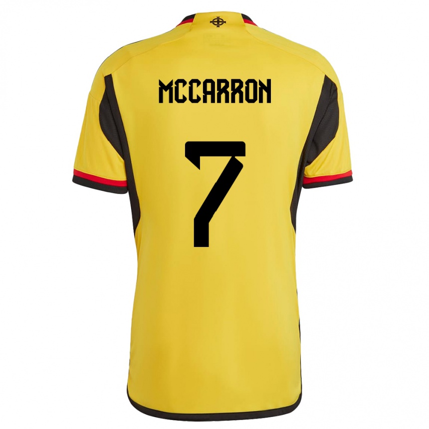 Niño Fútbol Camiseta Irlanda Del Norte Chloe Mccarron #7 Blanco 2ª Equipación 24-26 Perú