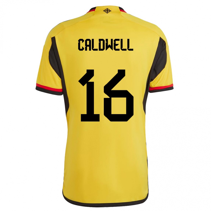 Niño Fútbol Camiseta Irlanda Del Norte Nadene Caldwell #16 Blanco 2ª Equipación 24-26 Perú