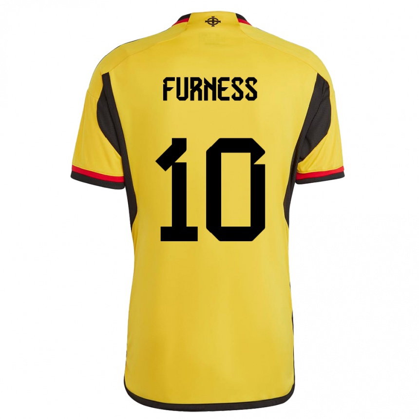 Niño Fútbol Camiseta Irlanda Del Norte Rachel Furness #10 Blanco 2ª Equipación 24-26 Perú