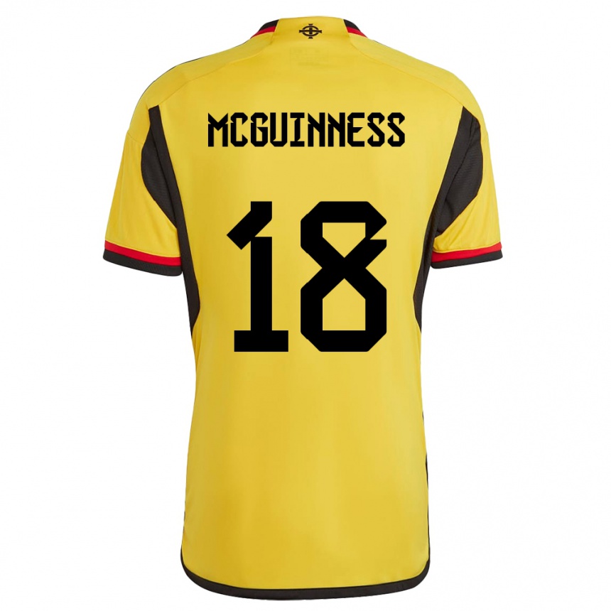 Niño Fútbol Camiseta Irlanda Del Norte Caitlin Mcguinness #18 Blanco 2ª Equipación 24-26 Perú