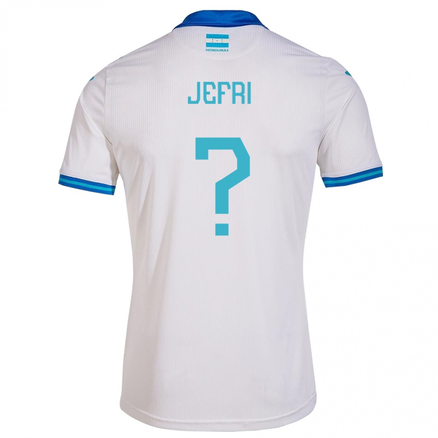 Hombre Fútbol Camiseta Honduras Jefri Martínez #0 Blanco 1ª Equipación 24-26 Perú