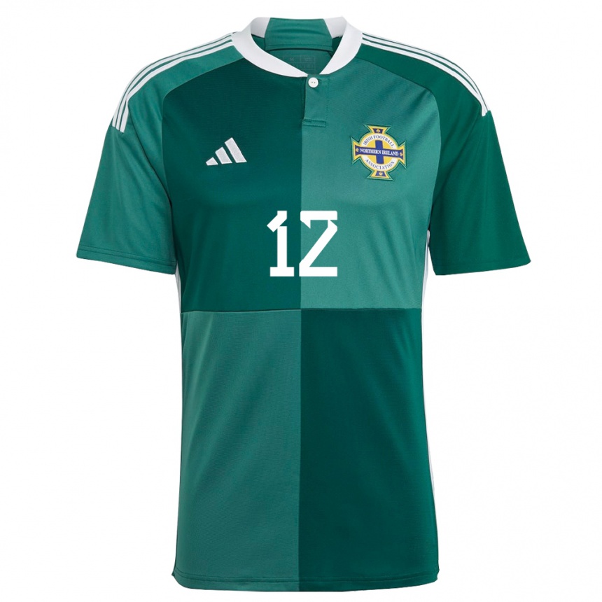 Hombre Fútbol Camiseta Irlanda Del Norte Rachael Norney #12 Verde 1ª Equipación 24-26 Perú