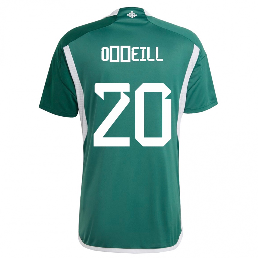 Hombre Fútbol Camiseta Irlanda Del Norte Ceadach O’neill #20 Verde 1ª Equipación 24-26 Perú