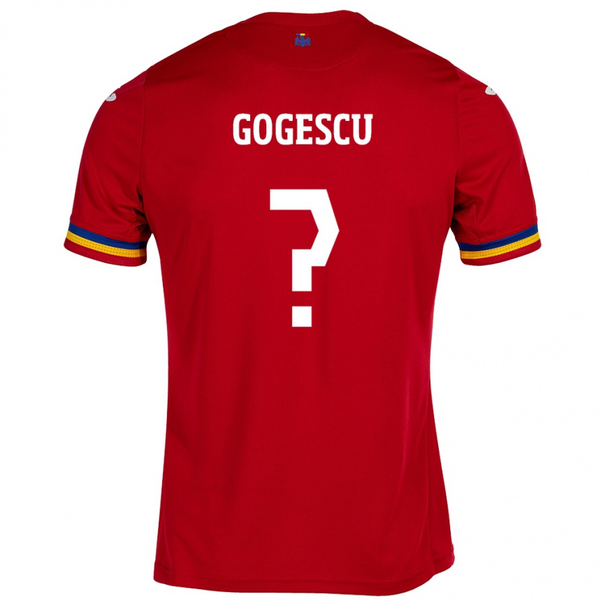 Hombre Fútbol Camiseta Rumania George Gogescu #0 Rojo 2ª Equipación 24-26 Perú