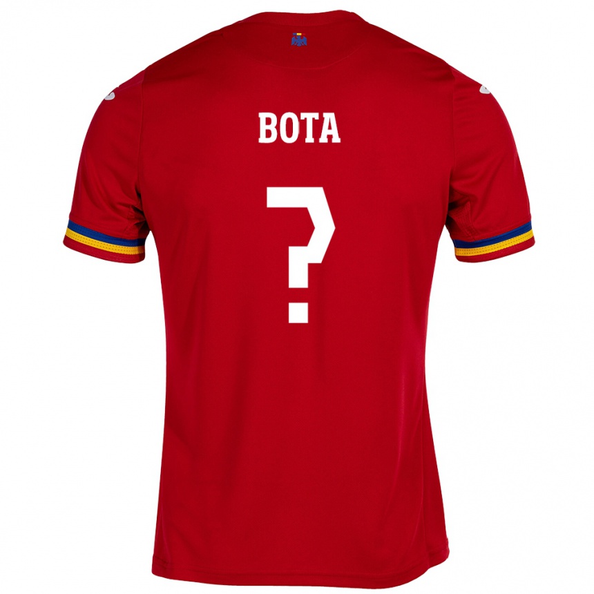 Hombre Fútbol Camiseta Rumania Alexandru Bota #0 Rojo 2ª Equipación 24-26 Perú