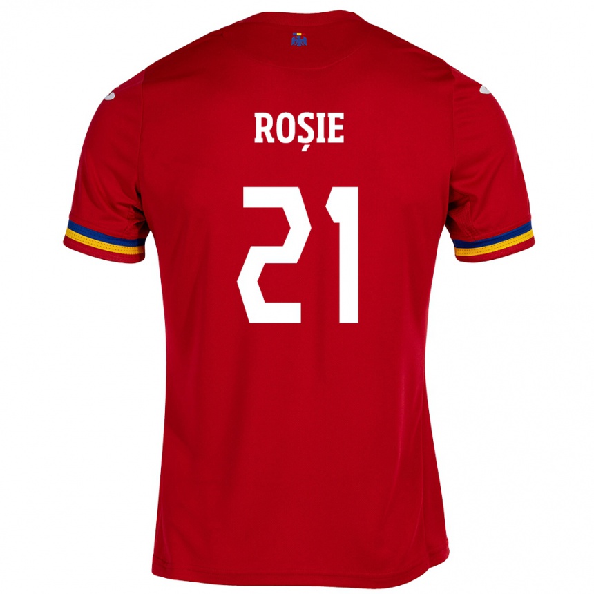 Hombre Fútbol Camiseta Rumania Genoveva Roșie #21 Rojo 2ª Equipación 24-26 Perú