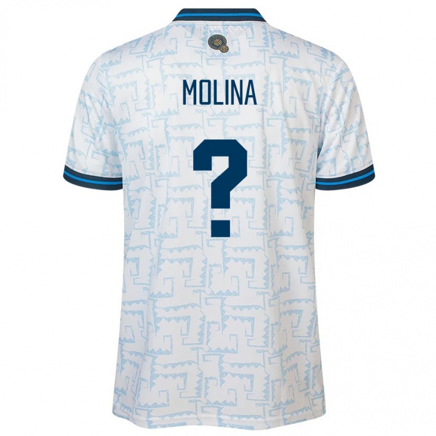 Hombre Fútbol Camiseta El Salvador William Molina #0 Blanco 2ª Equipación 24-26 Perú