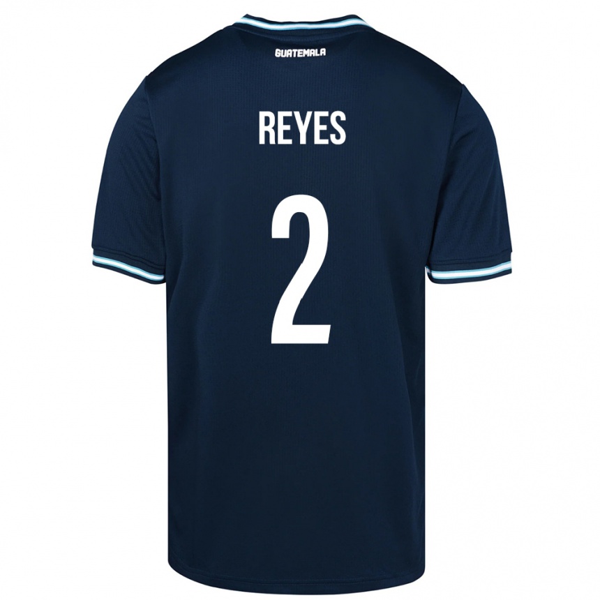 Hombre Fútbol Camiseta Guatemala Samantha Reyes #2 Azul 2ª Equipación 24-26 Perú