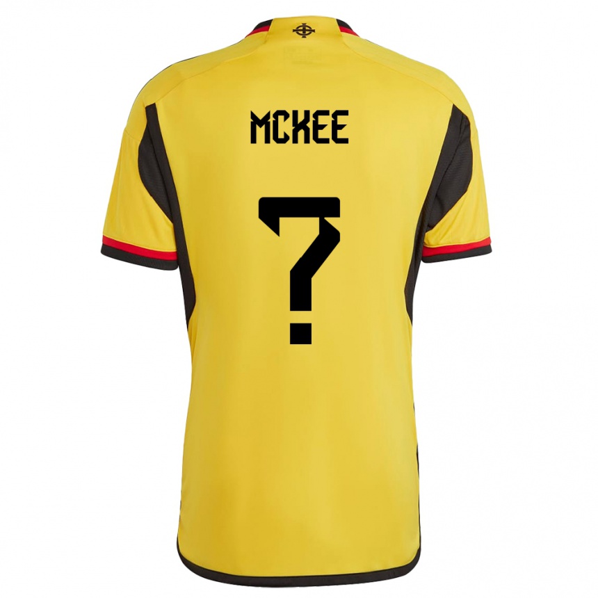 Hombre Fútbol Camiseta Irlanda Del Norte Chris Mckee #0 Blanco 2ª Equipación 24-26 Perú