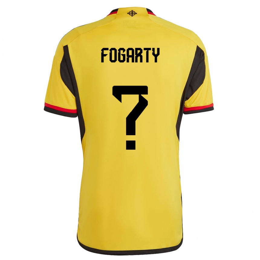 Hombre Fútbol Camiseta Irlanda Del Norte Tom Fogarty #0 Blanco 2ª Equipación 24-26 Perú