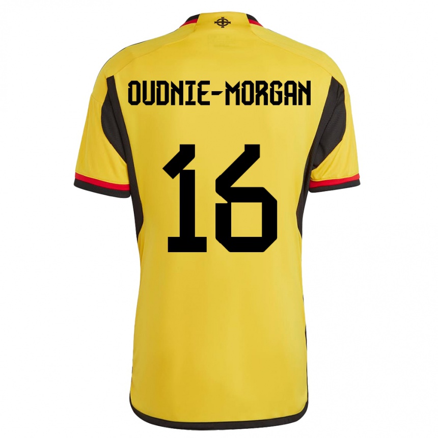 Hombre Fútbol Camiseta Irlanda Del Norte Rio Oudnie-Morgan #16 Blanco 2ª Equipación 24-26 Perú