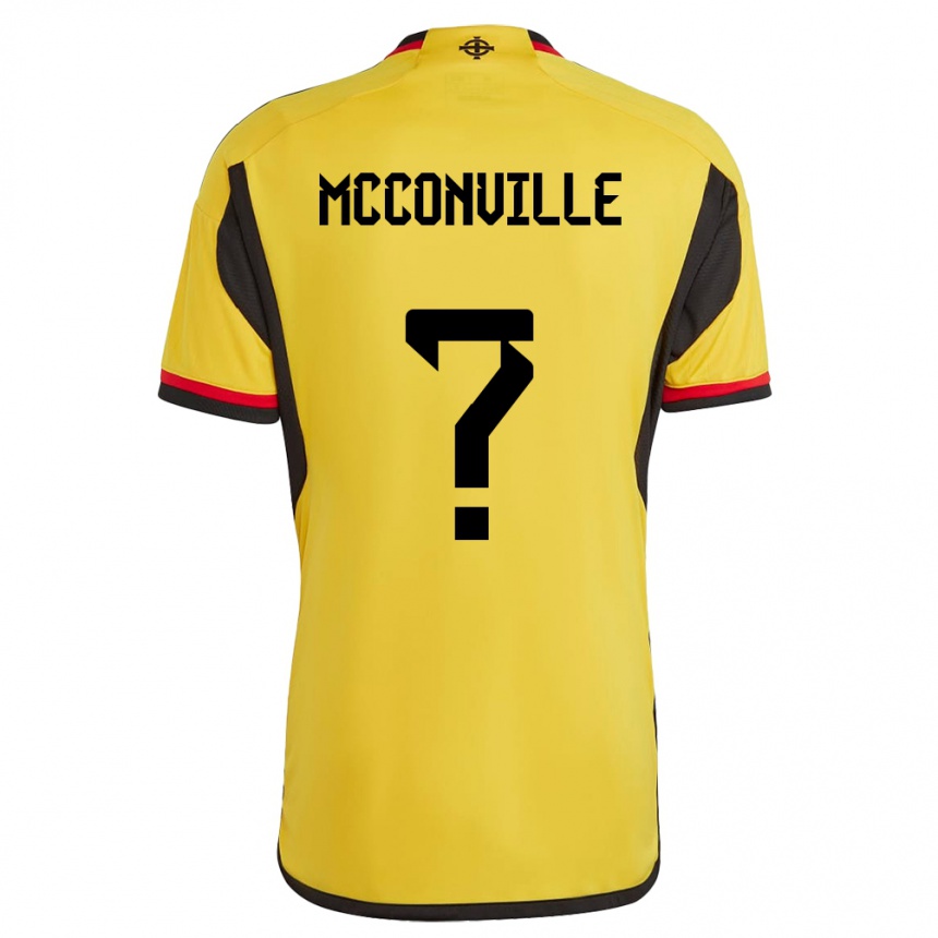 Hombre Fútbol Camiseta Irlanda Del Norte Ruairi Mcconville #0 Blanco 2ª Equipación 24-26 Perú