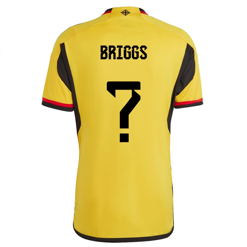 Hombre Fútbol Camiseta Irlanda Del Norte Josh Briggs #0 Blanco 2ª Equipación 24-26 Perú