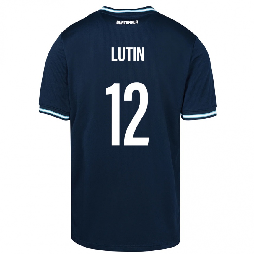 Mujer Fútbol Camiseta Guatemala John Lutin #12 Azul 2ª Equipación 24-26 Perú