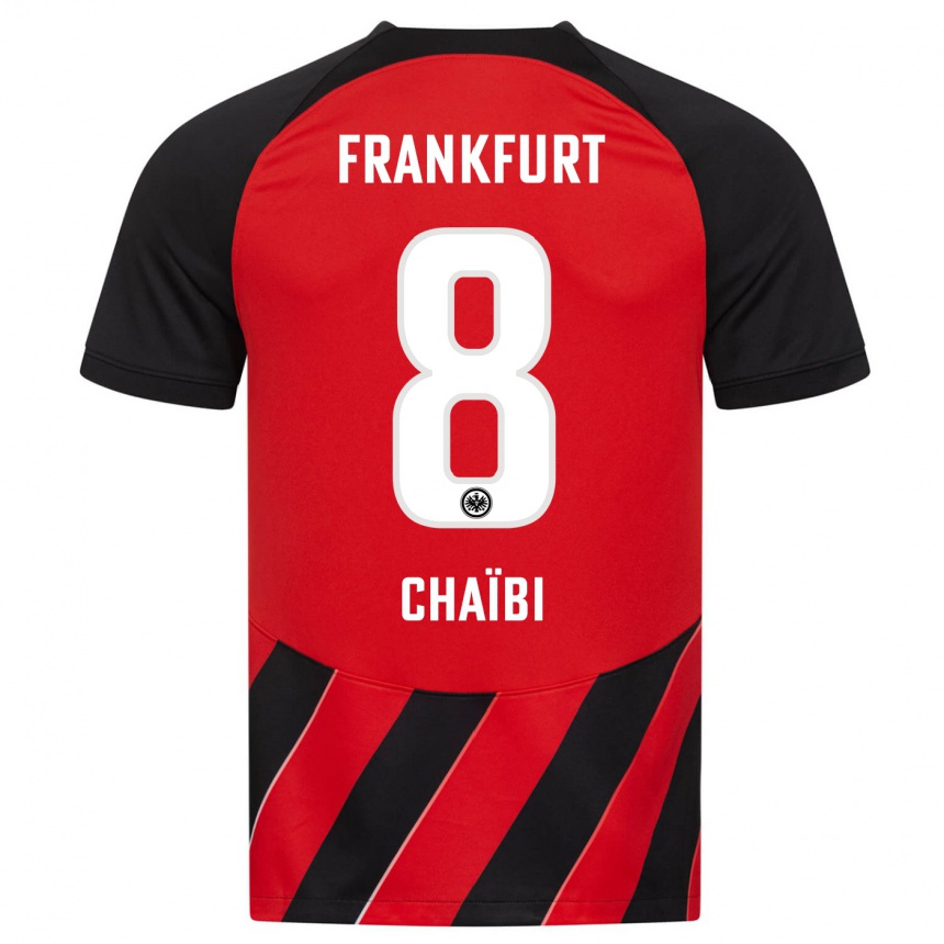 Niño Fútbol Camiseta Farès Chaïbi #8 Negro Rojo 1ª Equipación 2023/24 Perú