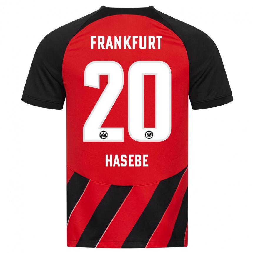 Niño Fútbol Camiseta Makoto Hasebe #20 Negro Rojo 1ª Equipación 2023/24 Perú