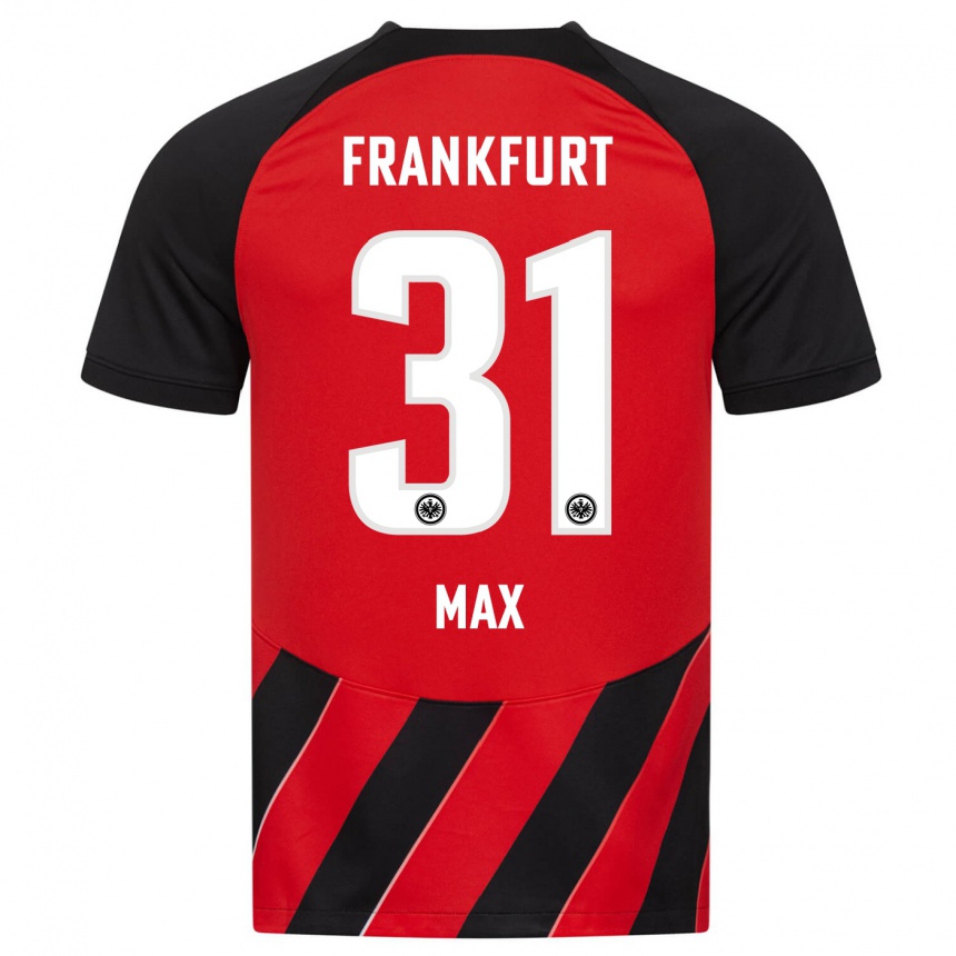 Niño Fútbol Camiseta Philipp Max #31 Negro Rojo 1ª Equipación 2023/24 Perú