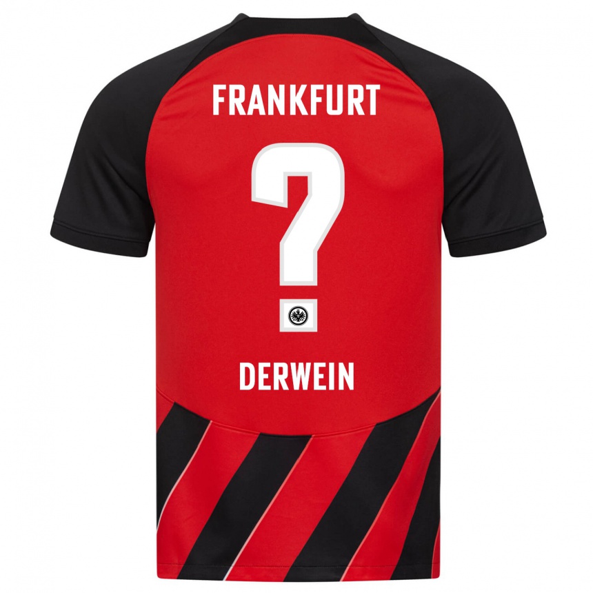 Niño Fútbol Camiseta Elias Derwein #0 Negro Rojo 1ª Equipación 2023/24 Perú