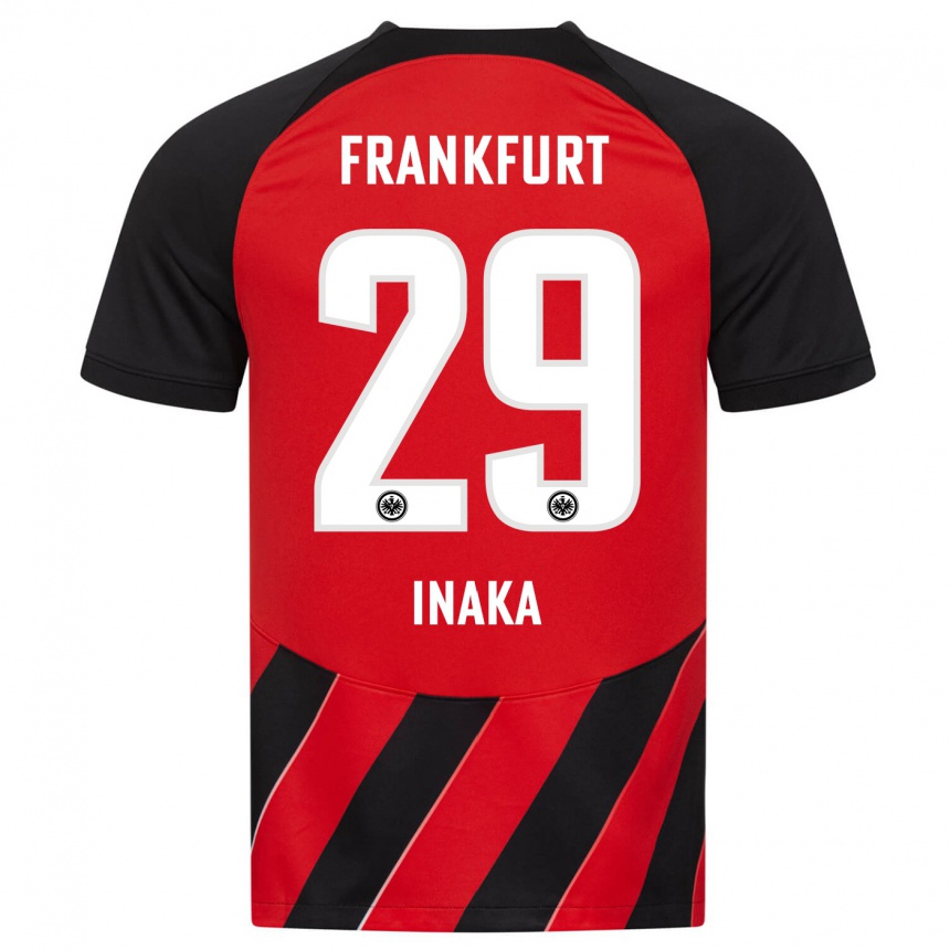 Niño Fútbol Camiseta Arthur Inaka #29 Negro Rojo 1ª Equipación 2023/24 Perú