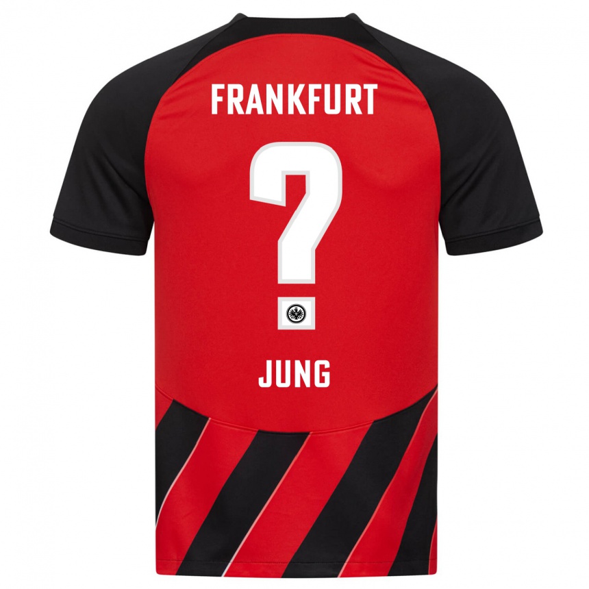 Niño Fútbol Camiseta Louis Jung #0 Negro Rojo 1ª Equipación 2023/24 Perú