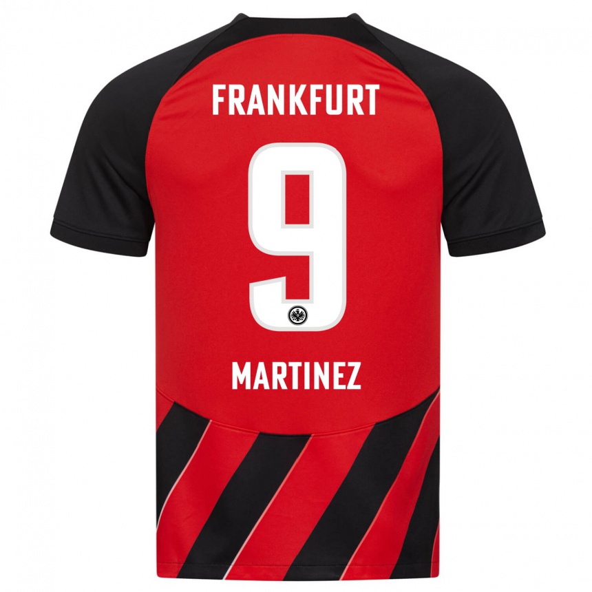 Niño Fútbol Camiseta Shekiera Martínez #9 Negro Rojo 1ª Equipación 2023/24 Perú