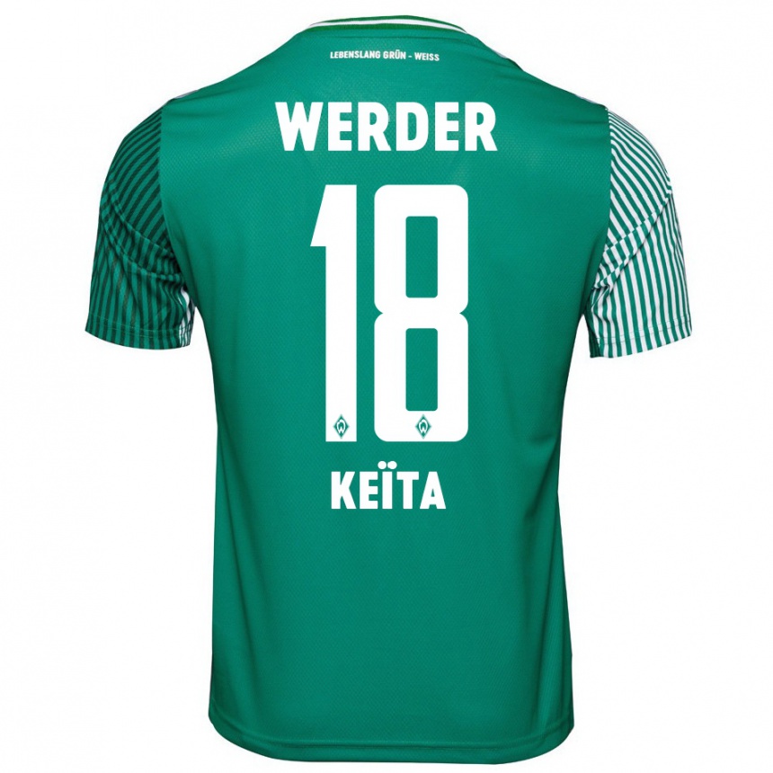 Niño Fútbol Camiseta Naby Keïta #18 Verde 1ª Equipación 2023/24 Perú