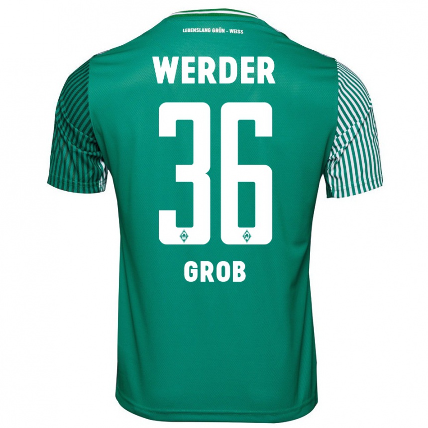 Niño Fútbol Camiseta Christian Groß #36 Verde 1ª Equipación 2023/24 Perú