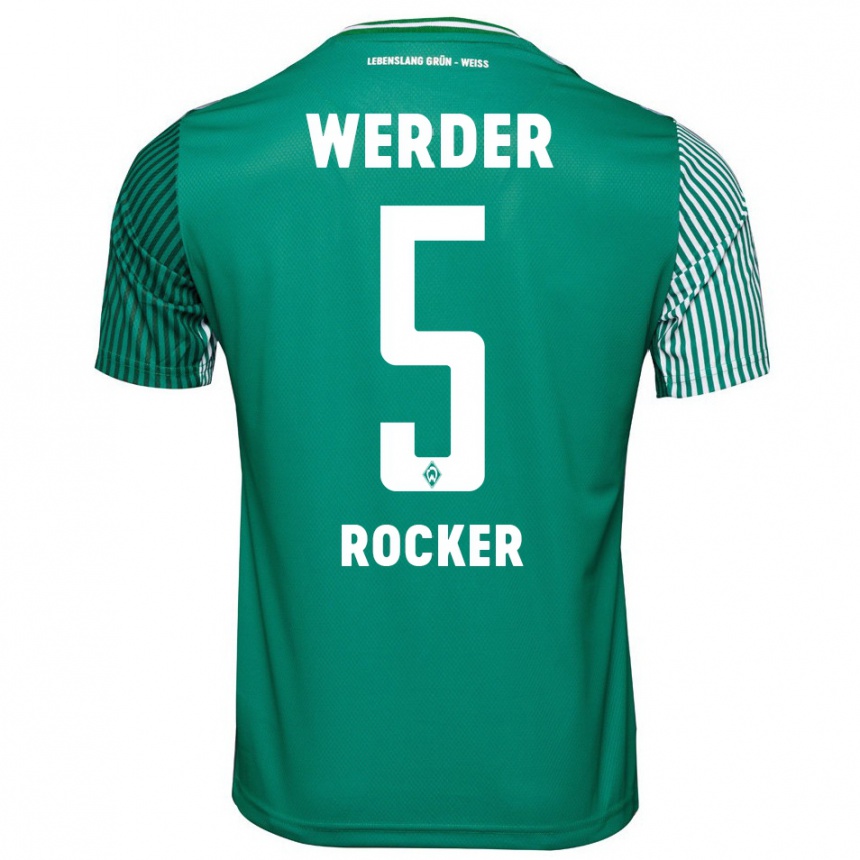 Niño Fútbol Camiseta Cimo Röcker #5 Verde 1ª Equipación 2023/24 Perú