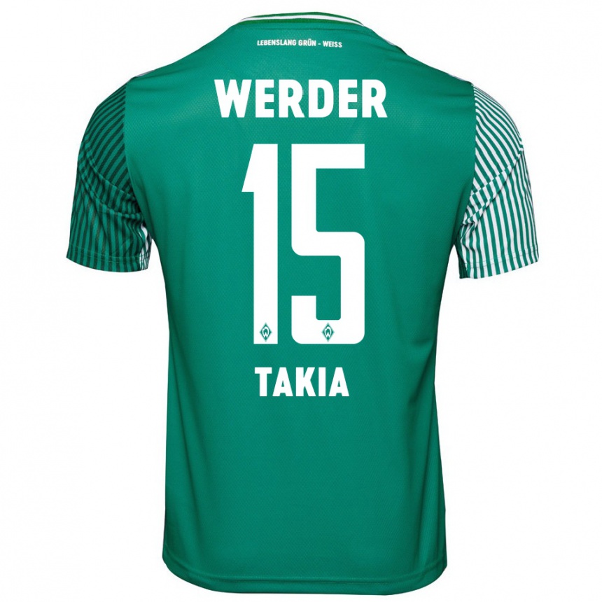 Niño Fútbol Camiseta Toirik Onlam Takia #15 Verde 1ª Equipación 2023/24 Perú