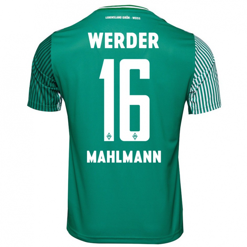 Niño Fútbol Camiseta Justus Mahlmann #16 Verde 1ª Equipación 2023/24 Perú