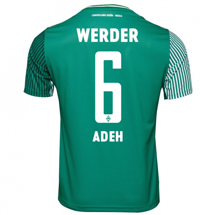 Niño Fútbol Camiseta Wesley Adeh #6 Verde 1ª Equipación 2023/24 Perú