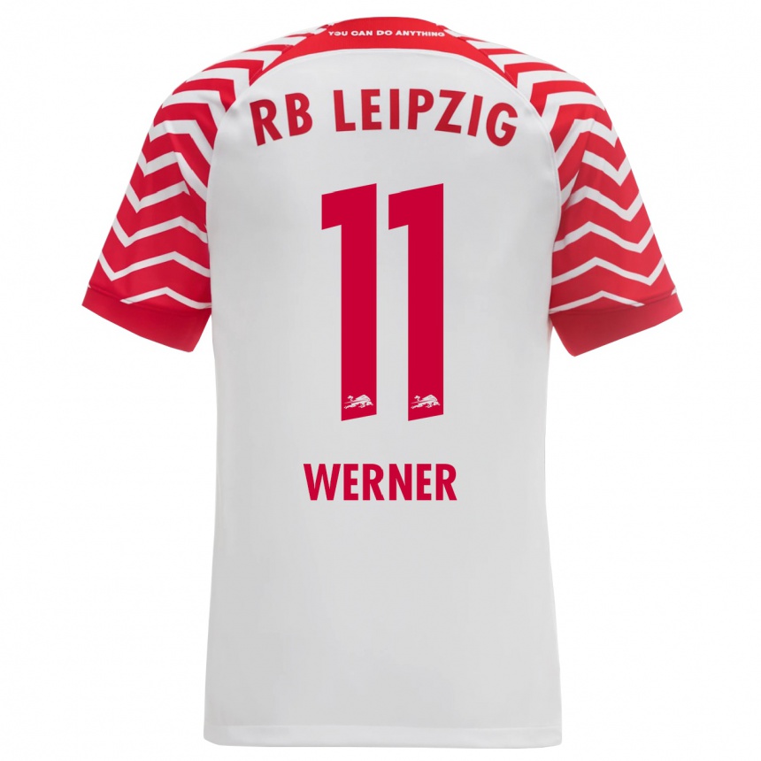 Niño Fútbol Camiseta Timo Werner #11 Blanco 1ª Equipación 2023/24 Perú