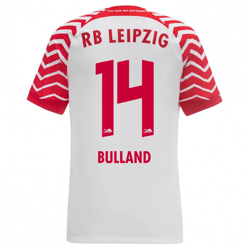 Niño Fútbol Camiseta Anton Bulland #14 Blanco 1ª Equipación 2023/24 Perú