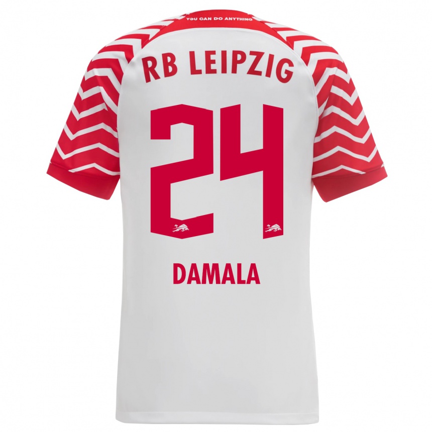 Niño Fútbol Camiseta Bilal Damala #24 Blanco 1ª Equipación 2023/24 Perú