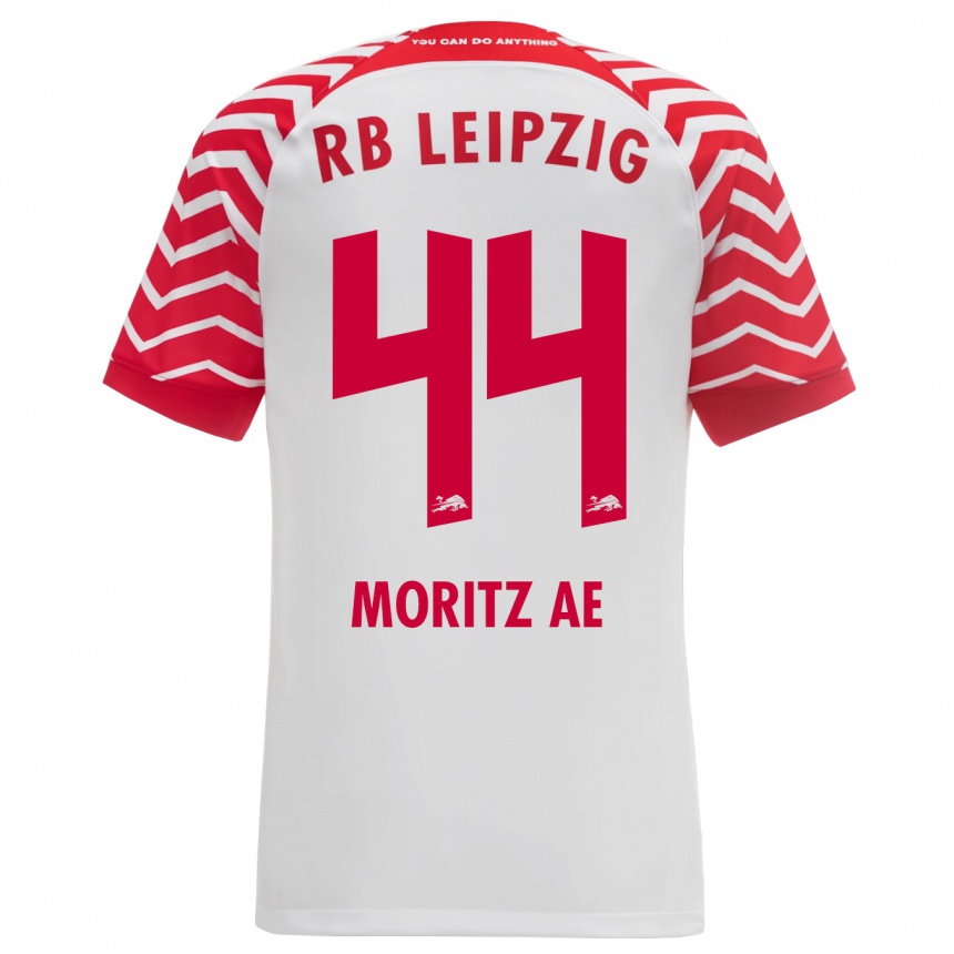 Niño Fútbol Camiseta Moritz Aé #44 Blanco 1ª Equipación 2023/24 Perú