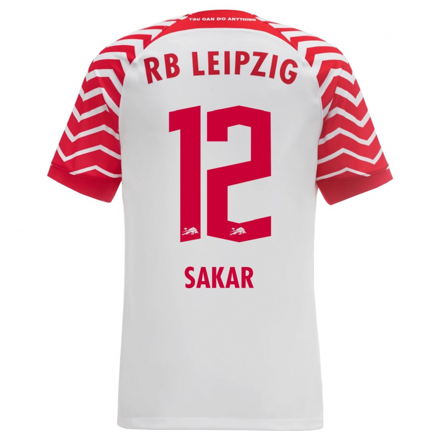 Niño Fútbol Camiseta Faik Sakar #12 Blanco 1ª Equipación 2023/24 Perú