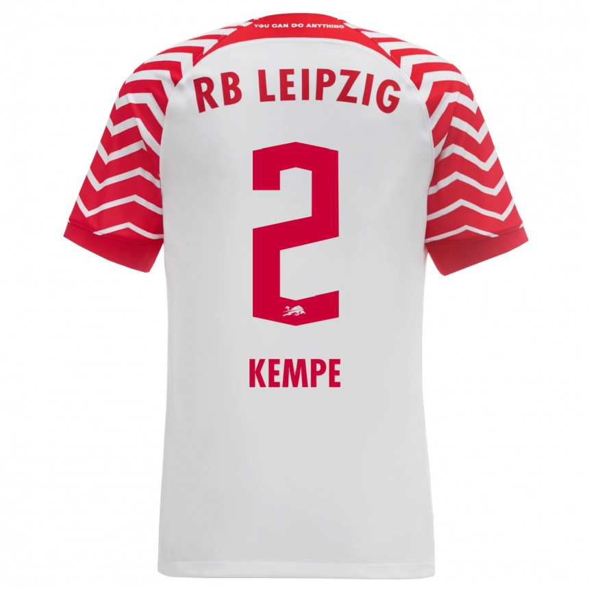 Niño Fútbol Camiseta Frederike Kempe #2 Blanco 1ª Equipación 2023/24 Perú