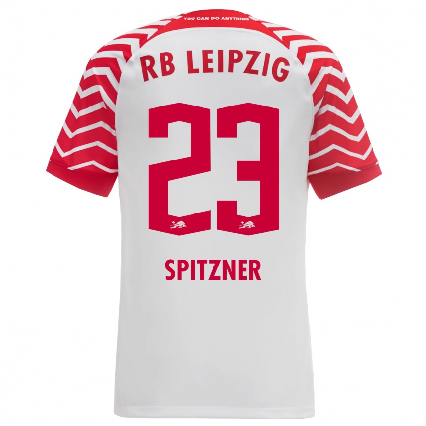 Niño Fútbol Camiseta Kyra Spitzner #23 Blanco 1ª Equipación 2023/24 Perú