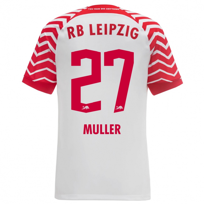 Niño Fútbol Camiseta Marlene Müller #27 Blanco 1ª Equipación 2023/24 Perú