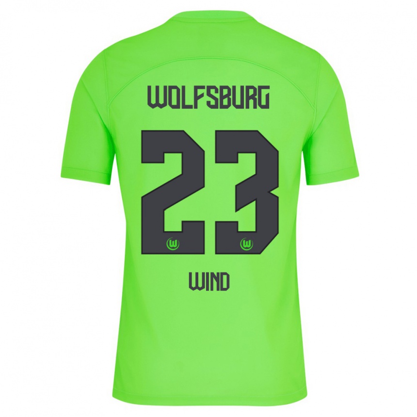 Niño Fútbol Camiseta Jonas Wind #23 Verde 1ª Equipación 2023/24 Perú