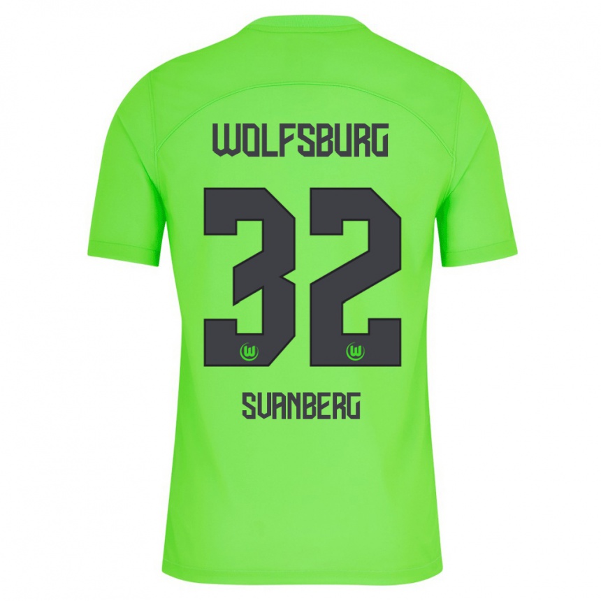 Niño Fútbol Camiseta Mattias Svanberg #32 Verde 1ª Equipación 2023/24 Perú