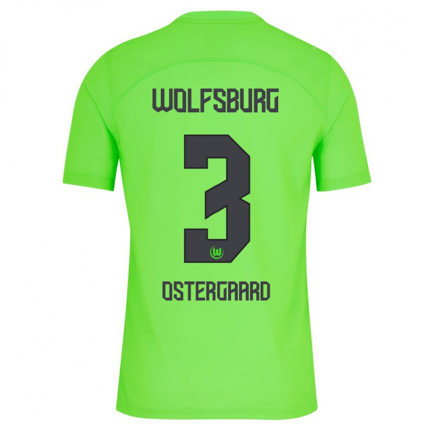 Niño Fútbol Camiseta Christian Östergaard #3 Verde 1ª Equipación 2023/24 Perú