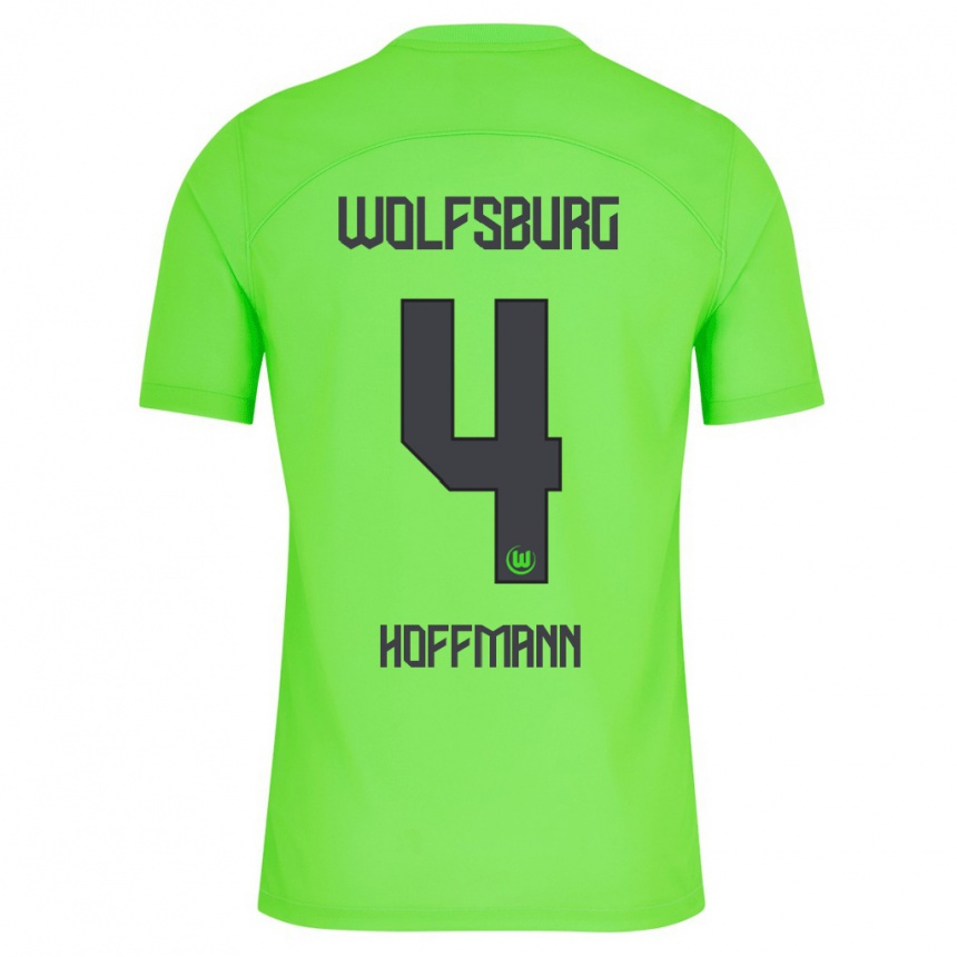 Niño Fútbol Camiseta Nils Hoffmann #4 Verde 1ª Equipación 2023/24 Perú