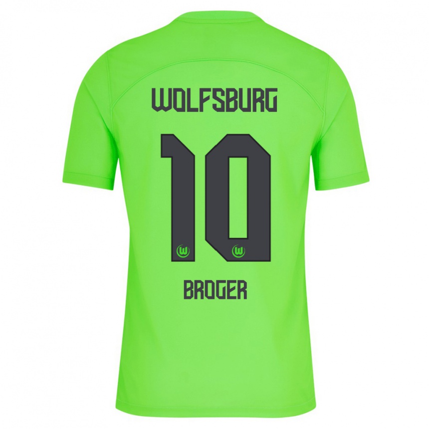 Niño Fútbol Camiseta Bennit Bröger #10 Verde 1ª Equipación 2023/24 Perú