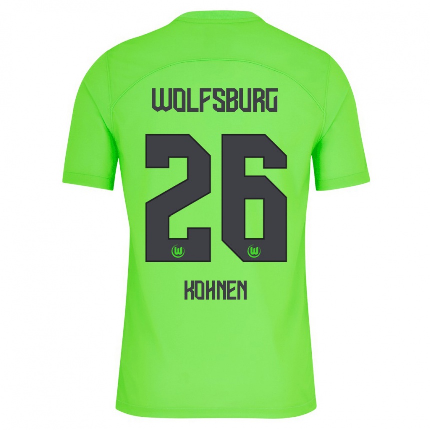 Niño Fútbol Camiseta Ben Kohnen #26 Verde 1ª Equipación 2023/24 Perú