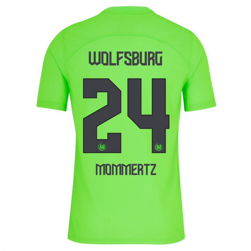 Niño Fútbol Camiseta Benjamin Mommertz #24 Verde 1ª Equipación 2023/24 Perú