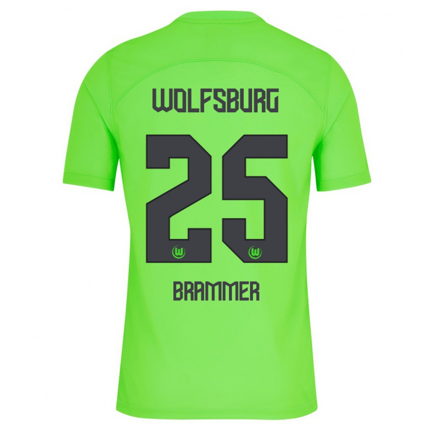 Niño Fútbol Camiseta Ole Brammer #25 Verde 1ª Equipación 2023/24 Perú