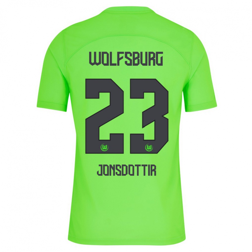 Niño Fútbol Camiseta Sveindís Jane Jónsdóttir #23 Verde 1ª Equipación 2023/24 Perú