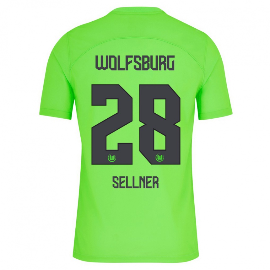 Niño Fútbol Camiseta Tabea Sellner #28 Verde 1ª Equipación 2023/24 Perú