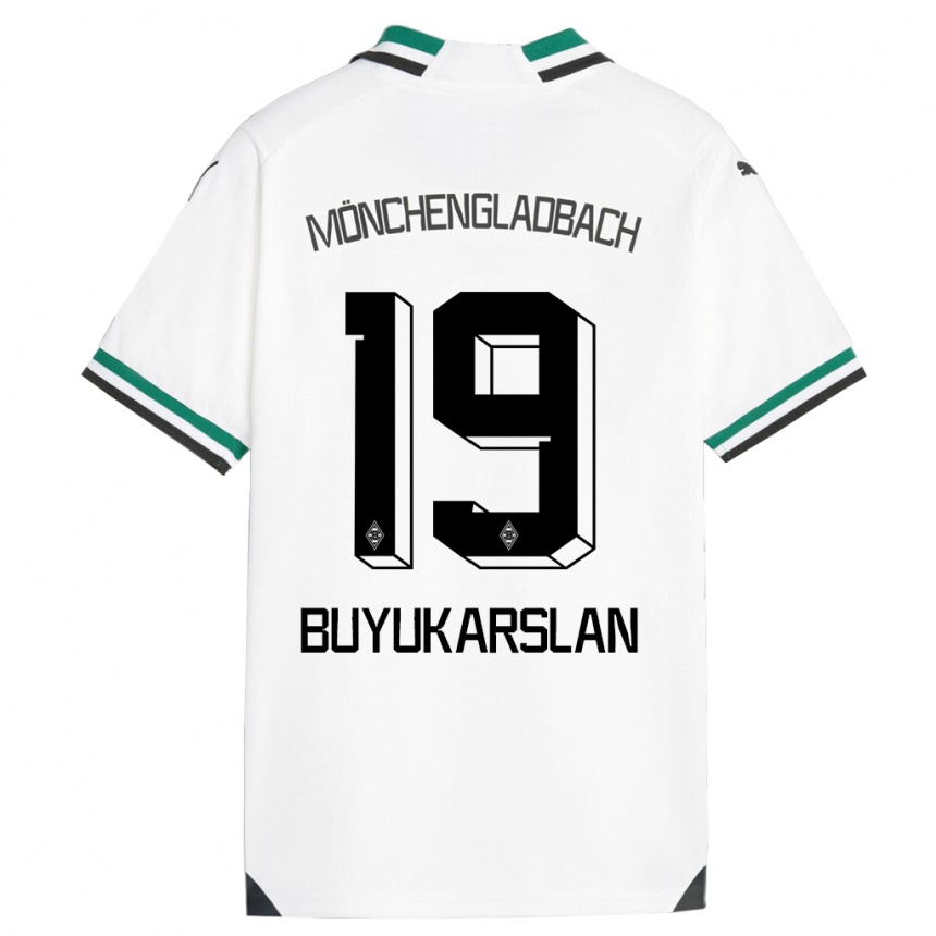 Niño Fútbol Camiseta Oguzcan Büyükarslan #19 Blanco Verde 1ª Equipación 2023/24 Perú